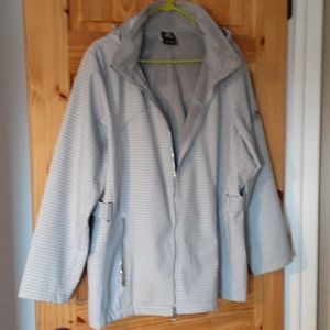 Fleece lined waterproof jacket